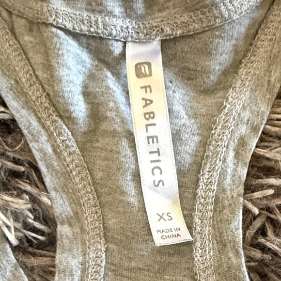 Fabletics Heather Gray Racerback Tank - XS - Picture 2 of 4